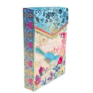 Punch Studio Bird Secret Garden Embellished *Pouch Box (97661P)